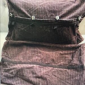 Brown Corduroy Pillow Cover Set